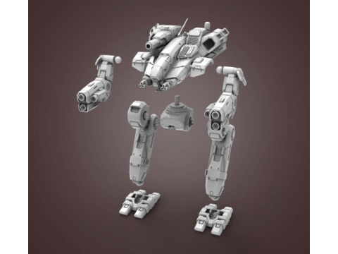 MWO BattleTech Marauder Ready To Print 3D Print Model