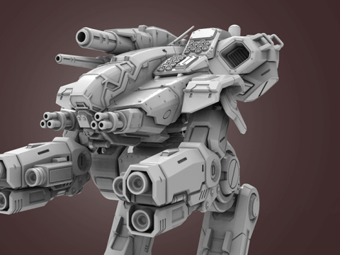 MWO BattleTech Marauder Ready To Print 3D Print Model