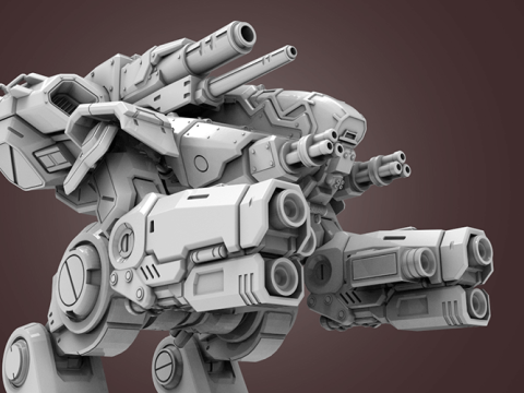 MWO BattleTech Marauder Ready To Print 3D Print Model