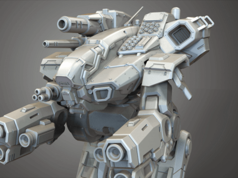 MWO BattleTech Marauder Ready To Print 3D Print Model