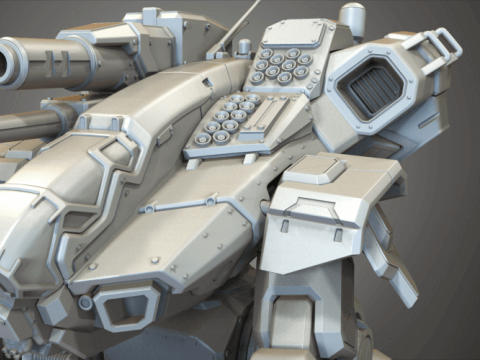 MWO BattleTech Marauder Ready To Print 3D Print Model