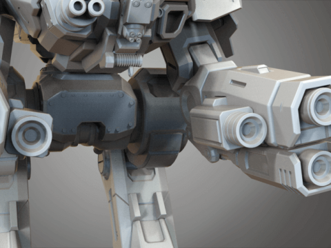 MWO BattleTech Marauder Ready To Print 3D Print Model