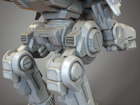 MWO BattleTech Marauder Ready To Print 3D Print Model
