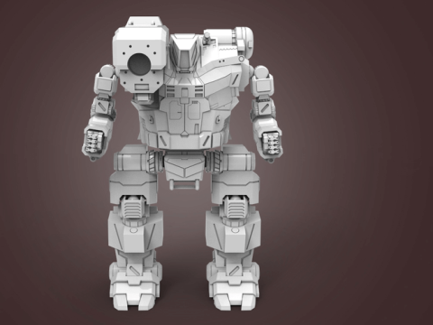 MWO Hunchback Ready To Print 3D Print Model