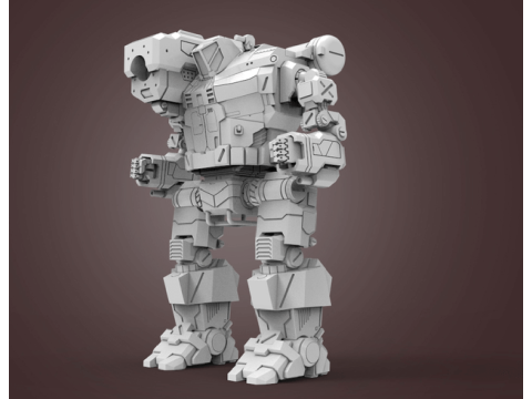 MWO Hunchback Ready To Print 3D Baskı Modeli