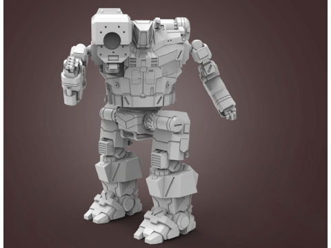 MWO Hunchback Ready To Print 3D Baskı Modeli