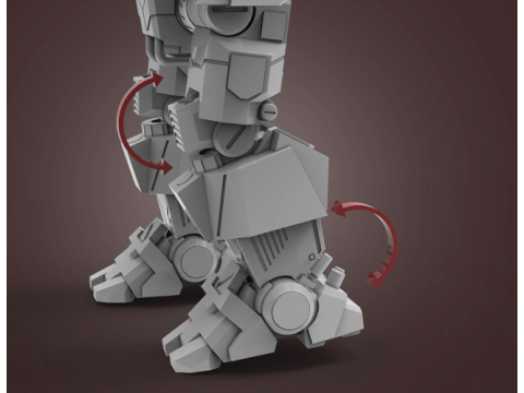 MWO Hunchback Ready To Print 3D Baskı Modeli