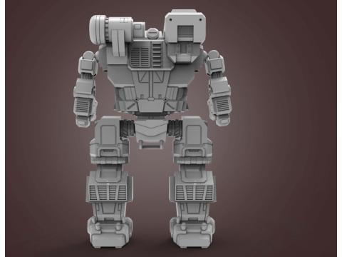 MWO Hunchback Ready To Print 3D Baskı Modeli