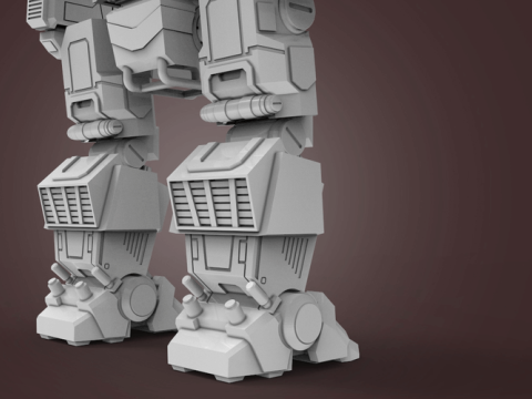 MWO Hunchback Ready To Print 3D Baskı Modeli