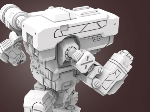 MWO Hunchback Ready To Print 3D Baskı Modeli