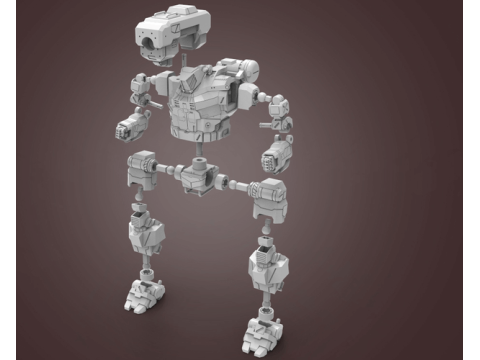 MWO Hunchback Ready To Print 3D Baskı Modeli