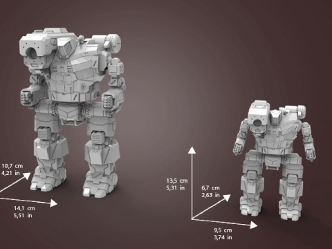 MWO Hunchback Ready To Print 3D Baskı Modeli