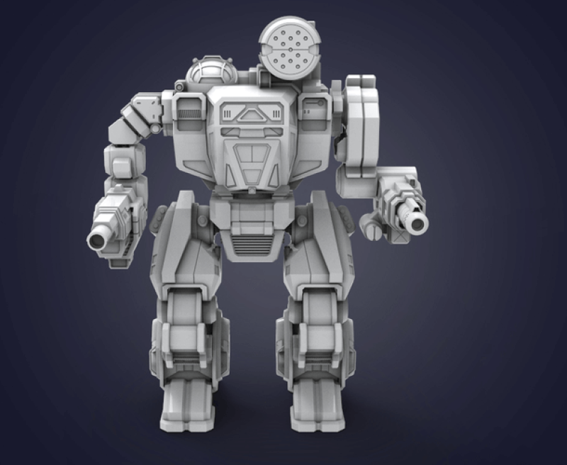 MWO Thor Summoner Ready To Print Model Cetak 3D .c4d .max .obj .3ds .fbx .stl .blend