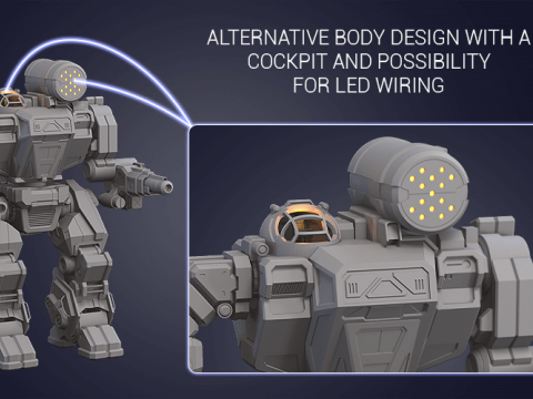 MWO Thor Summoner Ready To Print Model Cetak 3D