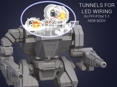 MWO Thor Summoner Ready To Print Model Cetak 3D