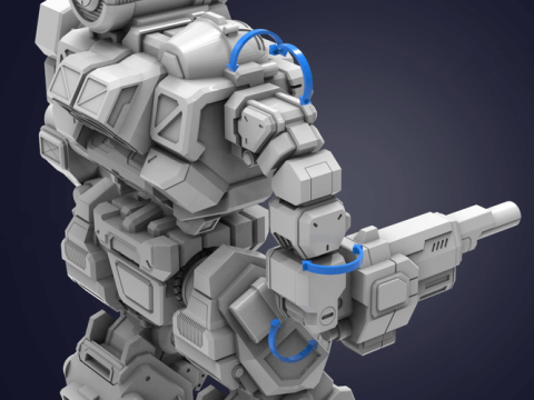 MWO Thor Summoner Ready To Print Model Cetak 3D