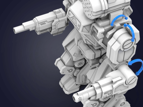 MWO Thor Summoner Ready To Print Model Cetak 3D
