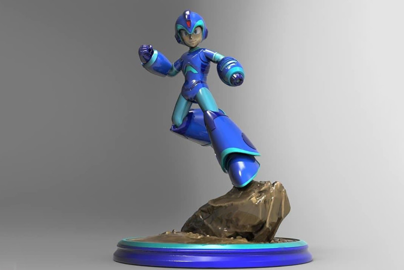 Megaman Ready To Print Modèles 3D en vedette .c4d .max .obj .3ds .fbx .stl .blend