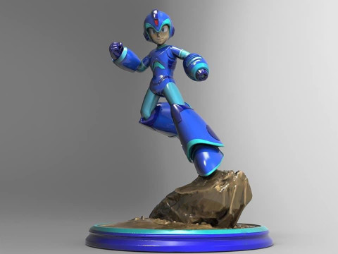 Megaman Ready To Print 3D Print Model