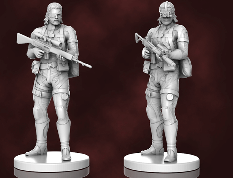 Metal Gear Solid prêt à imprimer Modèles 3D en vedette .c4d .max .obj .3ds .fbx .stl .blend 