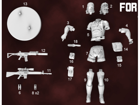 Metal Gear Solid prêt à imprimer Modèles 3D en vedette