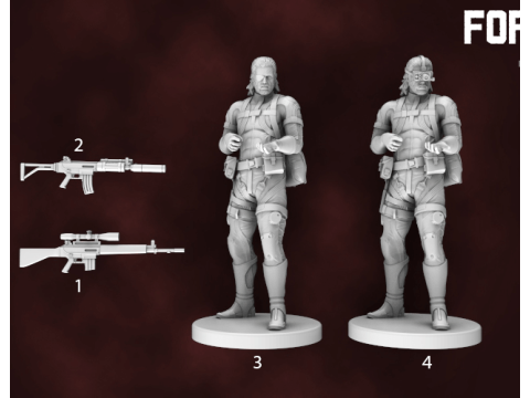 Metal Gear Solid prêt à imprimer Modèles 3D en vedette
