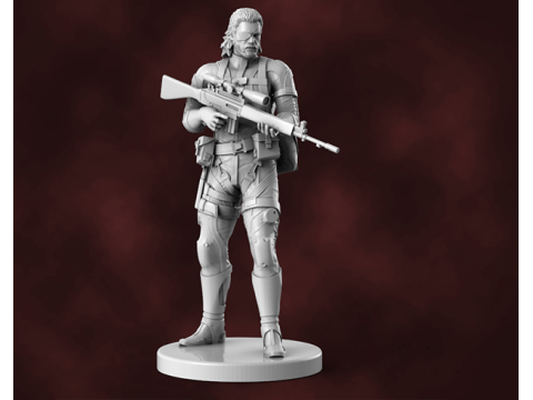 Metal Gear Solid prêt à imprimer Modèles 3D en vedette