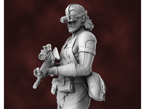 Metal Gear Solid prêt à imprimer Modèles 3D en vedette
