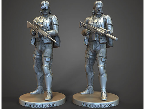 Metal Gear Solid prêt à imprimer Modèles 3D en vedette
