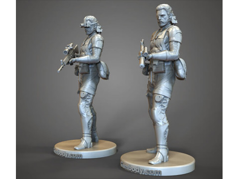 Metal Gear Solid prêt à imprimer Modèles 3D en vedette