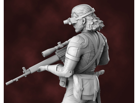 Metal Gear Solid prêt à imprimer Modèles 3D en vedette