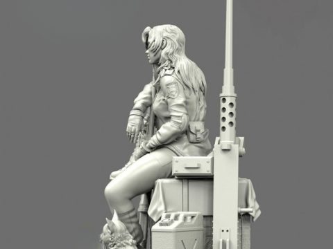 Sniperwolf Metal Gear готов к печати 3D Принт Модель