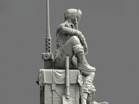 Sniperwolf Metal Gear готов к печати 3D Принт Модель