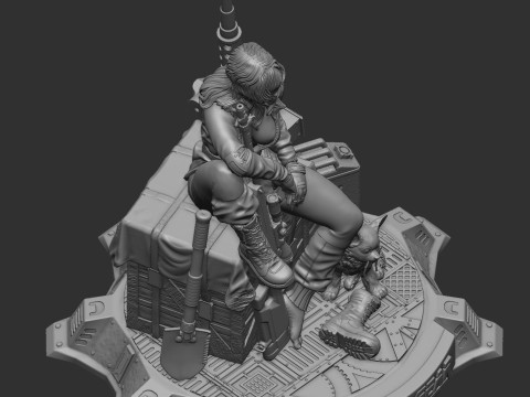 Sniperwolf Metal Gear готов к печати 3D Принт Модель