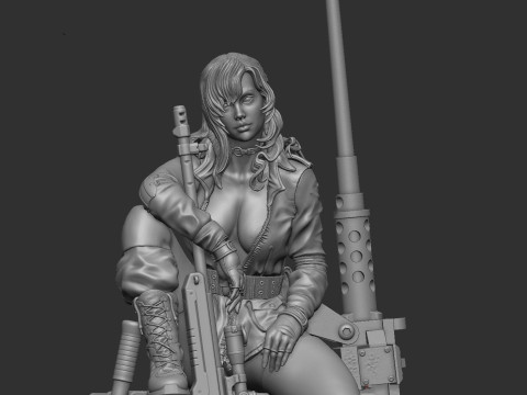 Sniperwolf Metal Gear готов к печати 3D Принт Модель