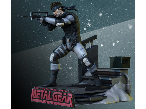 Metal Gear Solid 1 - Snake Ready To Print 3D Print Model