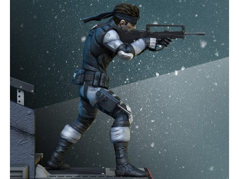 Metal Gear Solid 1 - Snake Ready To Print Modèles 3D en vedette