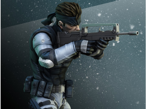 Metal Gear Solid 1 - Snake Ready To Print Modèles 3D en vedette