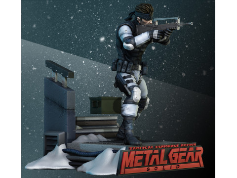 Metal Gear Solid 1 - Snake Ready To Print Modèles 3D en vedette