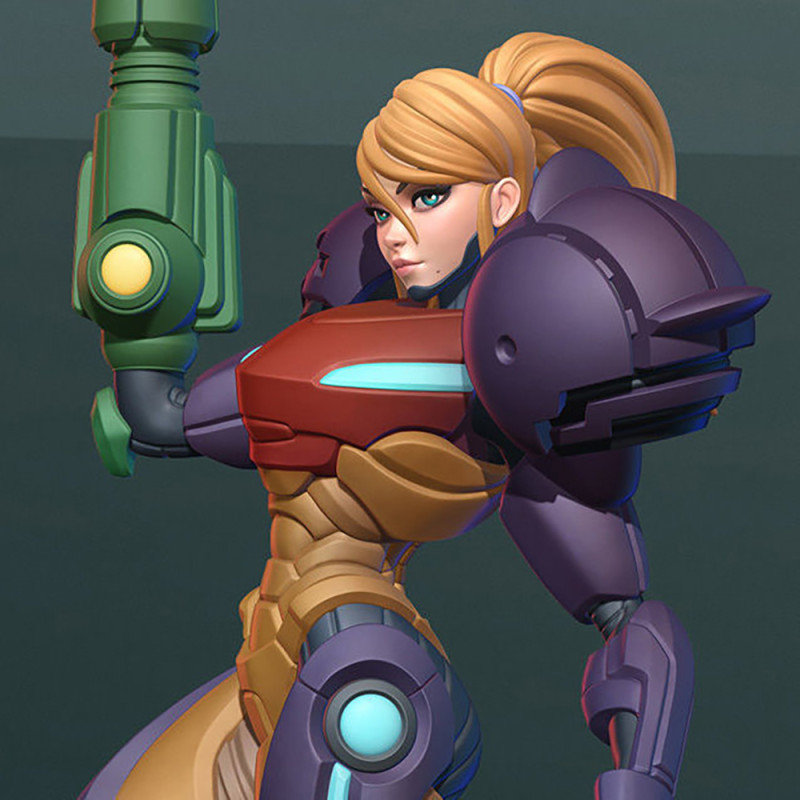 Varia Suit Samus Aran Ready To Print Model Cetak 3D .c4d .max .obj .3ds .fbx .stl .blend