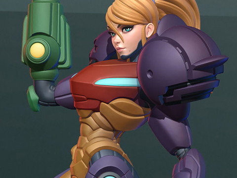 Varia Suit Samus Aran Ready To Print Model Cetak 3D