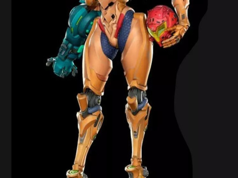 Samus Aran V1 Ready To Print Model Cetak 3D