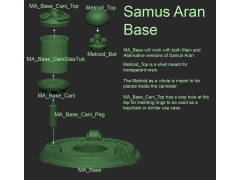 Samus Armor Ready To Print Model do druku 3D
