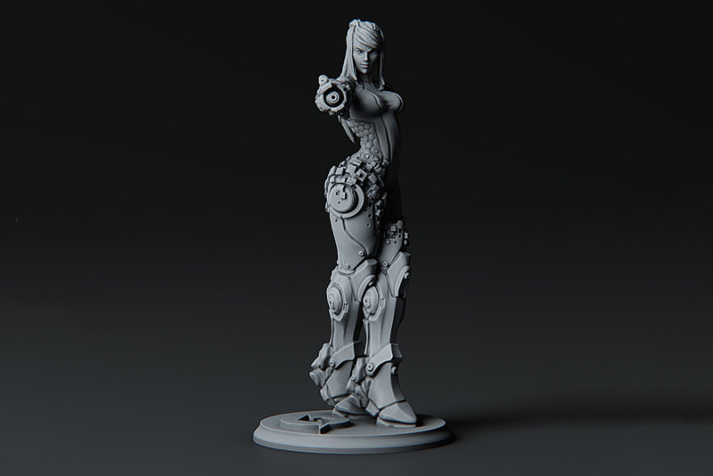 Samus Aran 银河战士准备打印 3D 打印模型 .c4d .max .obj .3ds .fbx .stl .blend