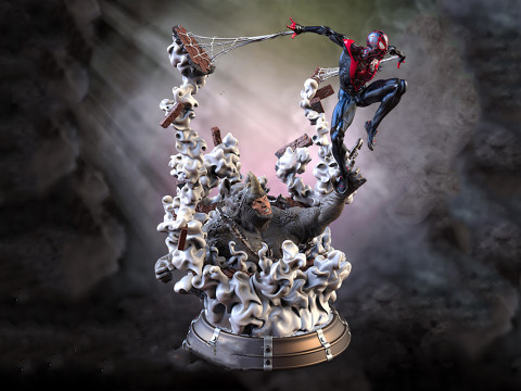 Miles Morales Spider Man Ready To Print 3D Druckmodell