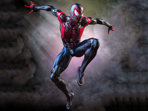 Miles Morales Spider Man Ready To Print 3D Druckmodell