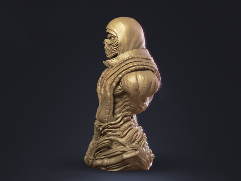 Scorpion Bust - Tsaber Ready To Print 3D Print Model