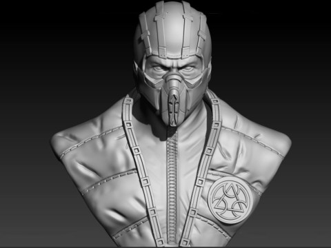 Sub Zero Bust Maikel Santos Ready To Print 3D 打印模型