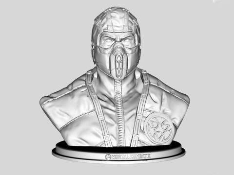 Sub Zero Bust Maikel Santos Ready To Print Model Cetak 3D