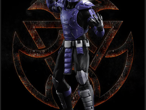 Mortal Kombat Smoke Ready To Print Model Cetak 3D